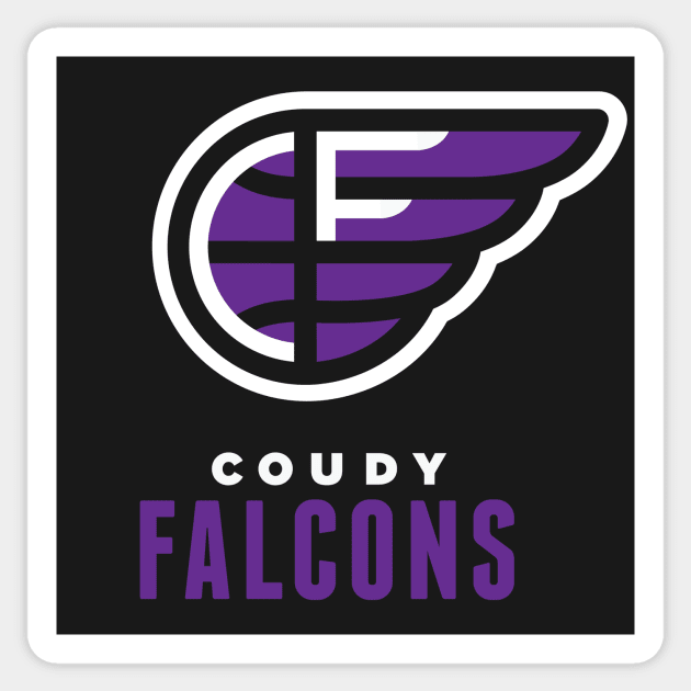 Coudy Falcons Basketball Sticker by PodDesignShop